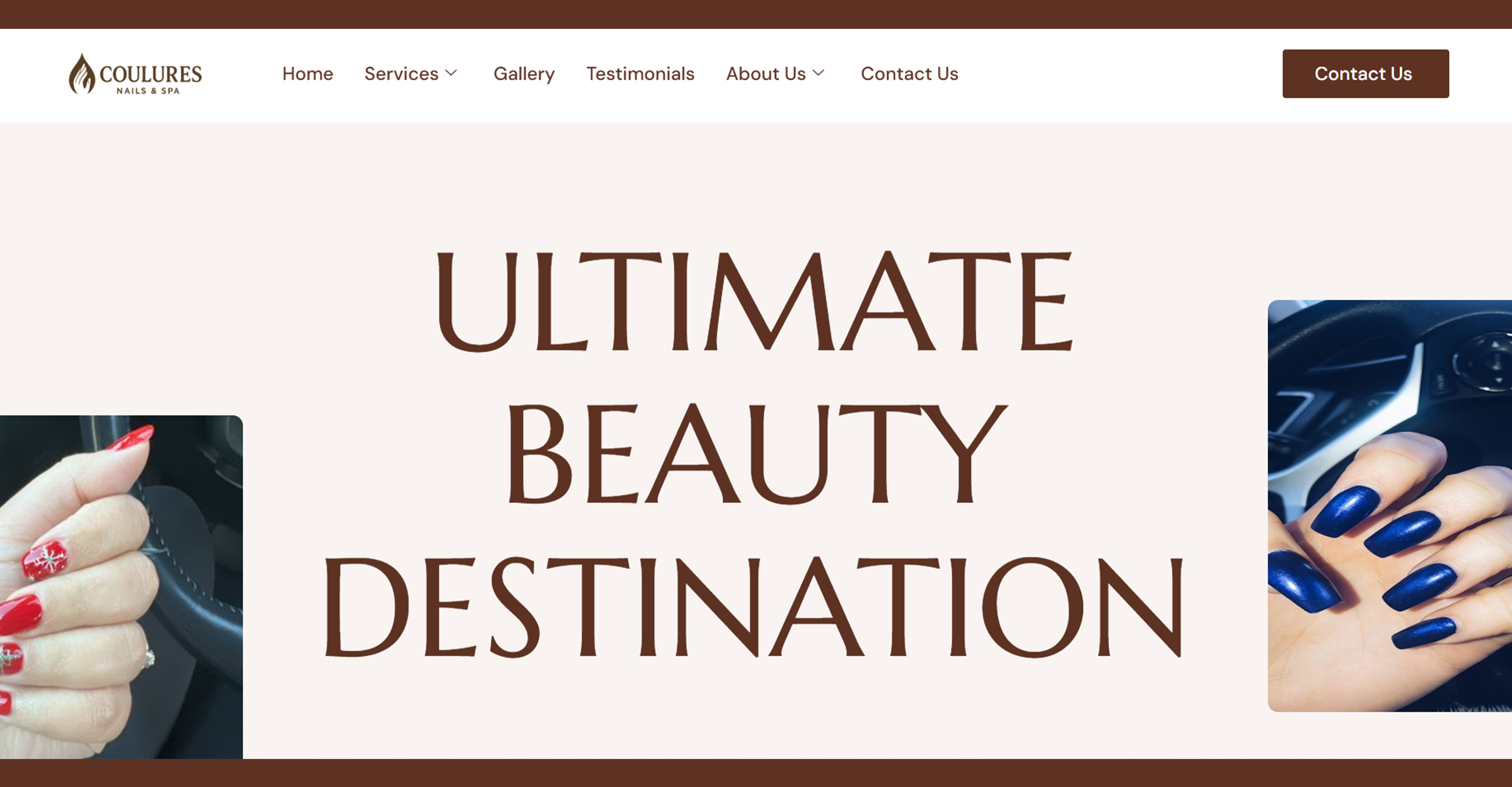 Coulures Nails & Spa website preview